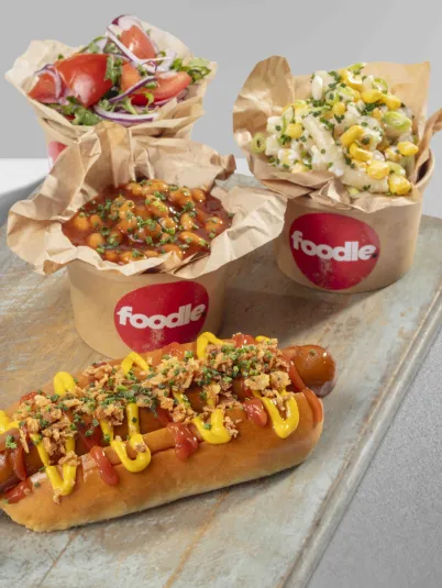 Examples of dishes in A F Blakemore's Foodle range designed for education sector institutions and schools who need to serve interesting, tasty food to their students